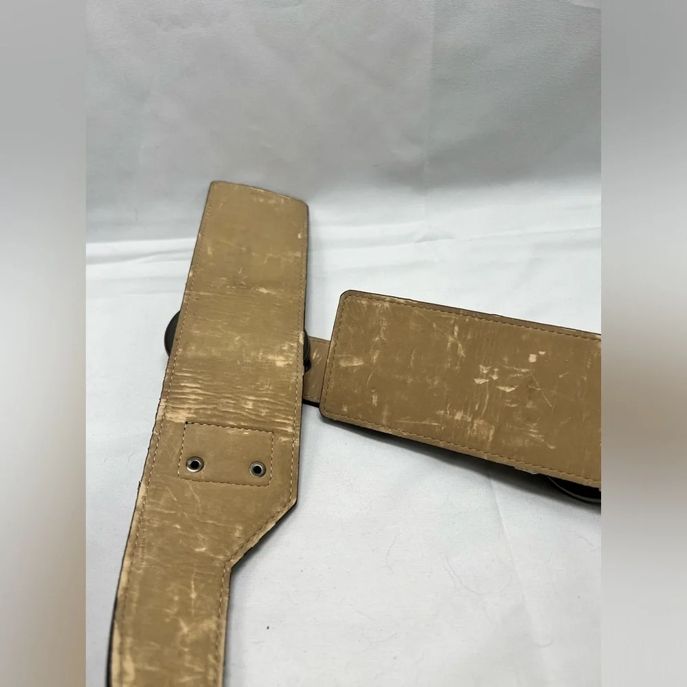 W by Worth wide double buckle belt